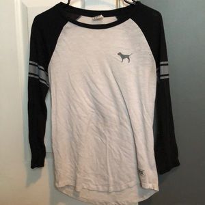 Pink 3/4 sleeved t-shirt